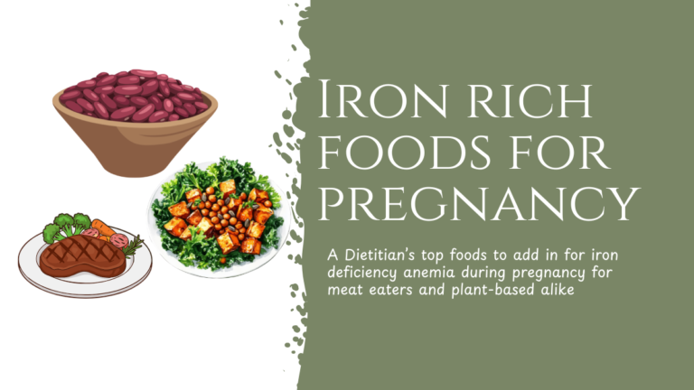 Iron rich foods for pregnancy & anemia