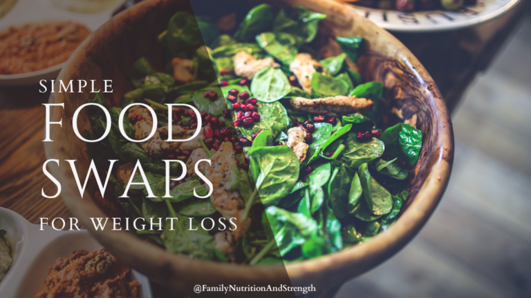 Simple food swaps for healthy weight loss